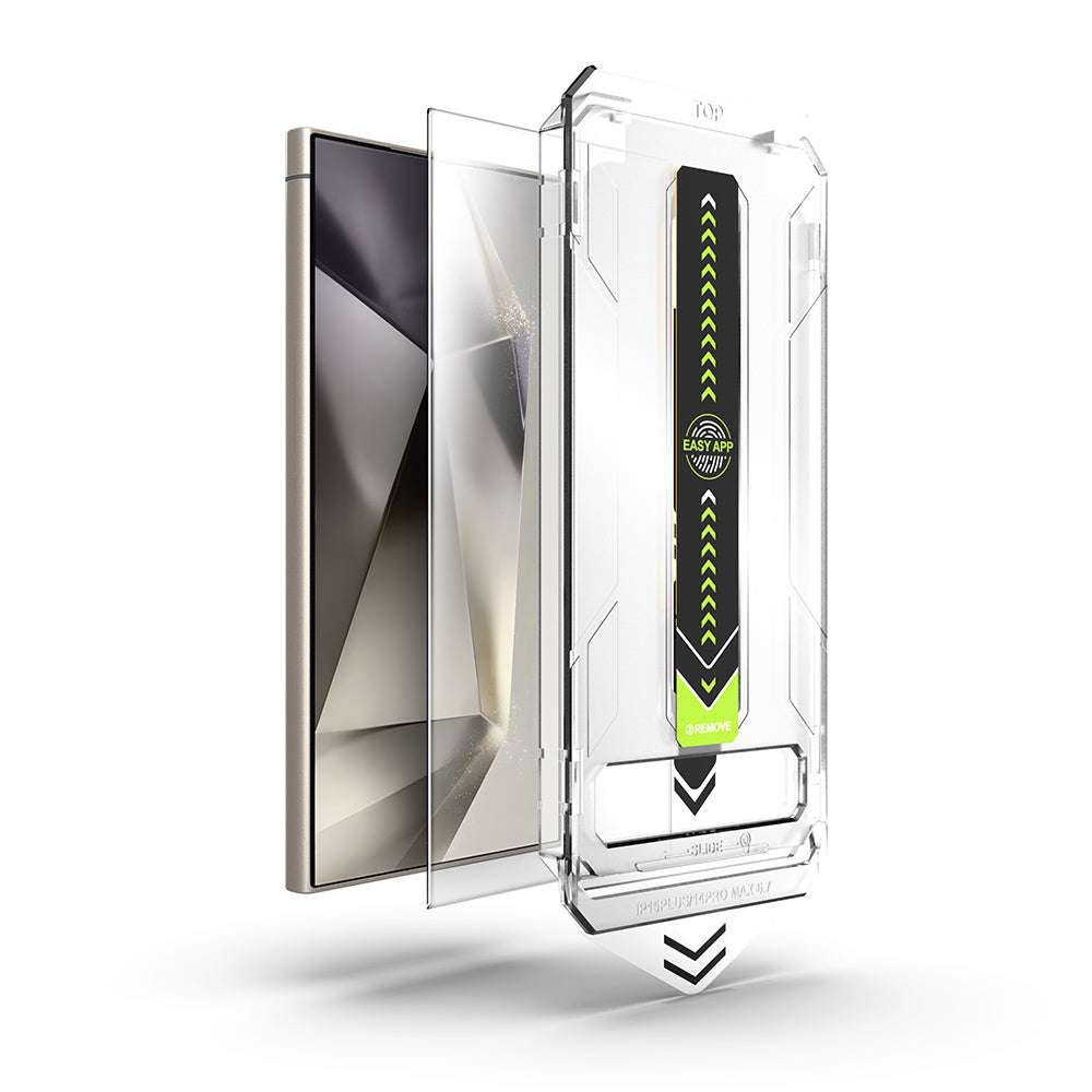 Zaščitna folija za zaslon Techsuit TitanGlass CrystalHD za Samsung Galaxy S24 Ultra S928, varnostno steklo, polno lepilo