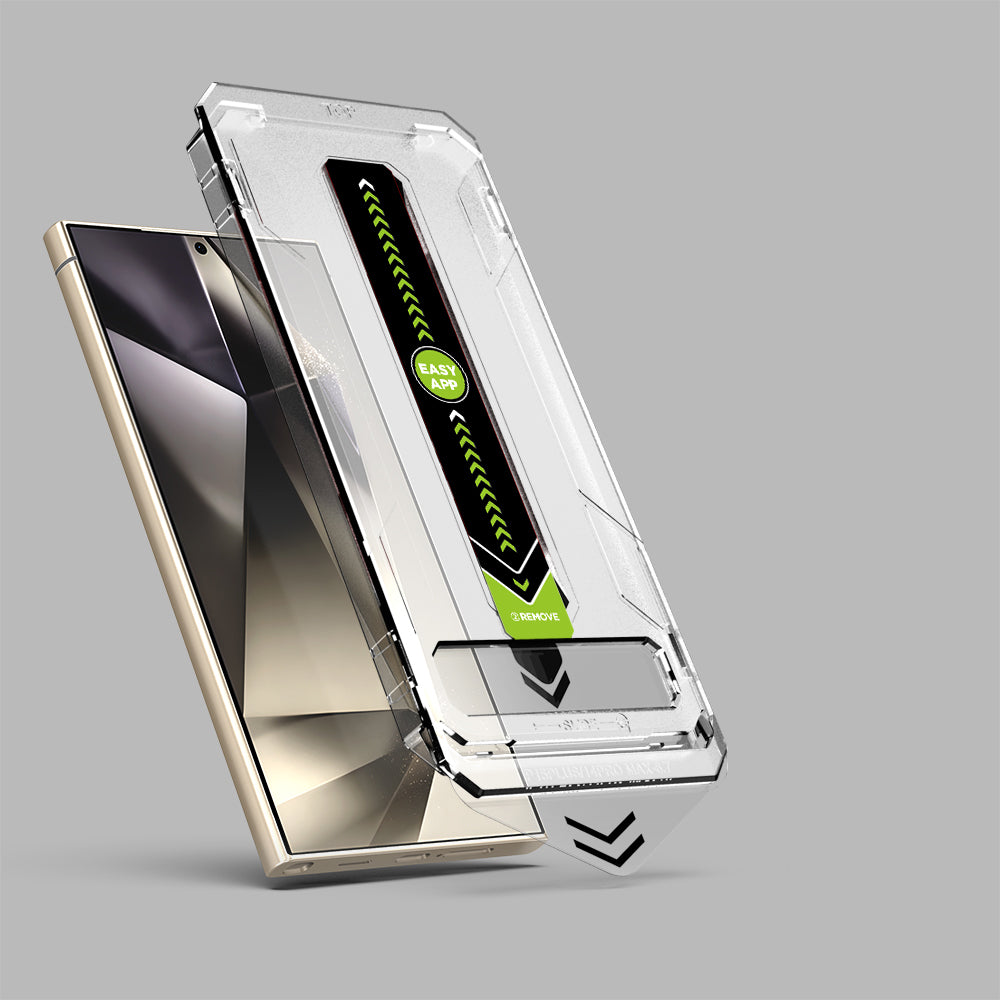 Zaščitna folija za zaslon Techsuit TitanGlass CrystalHD za Samsung Galaxy S24 Ultra S928, varnostno steklo, polno lepilo, komplet 2 kosa