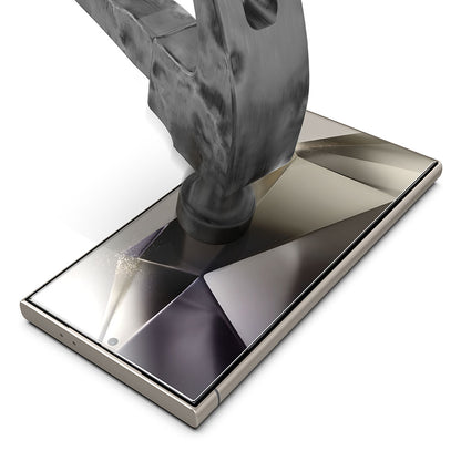 Zaščitna folija za zaslon Techsuit TitanGlass CrystalHD za Samsung Galaxy S24 Ultra S928, varnostno steklo, polno lepilo, komplet 2 kosa