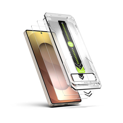 Zaščitna folija za zaslon Techsuit TitanGlass CrystalHD za Samsung Galaxy S25+ S936 / S24+ S926, varnostno steklo, polno lepilo, komplet 2 kosa