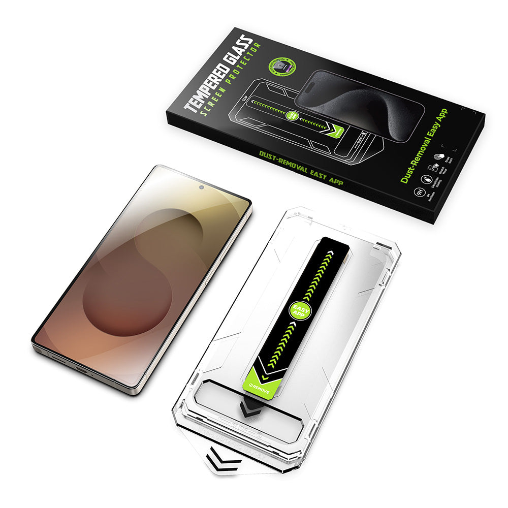 Zaščitna folija za zaslon Techsuit TitanGlass CrystalHD za Samsung Galaxy S25 Ultra S938, varnostno steklo, polno lepilo