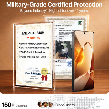 Torras GlassGo Install Master Screen Protector for Samsung Galaxy S26 Plus, Tempered Glass, Full Glue, Transparent