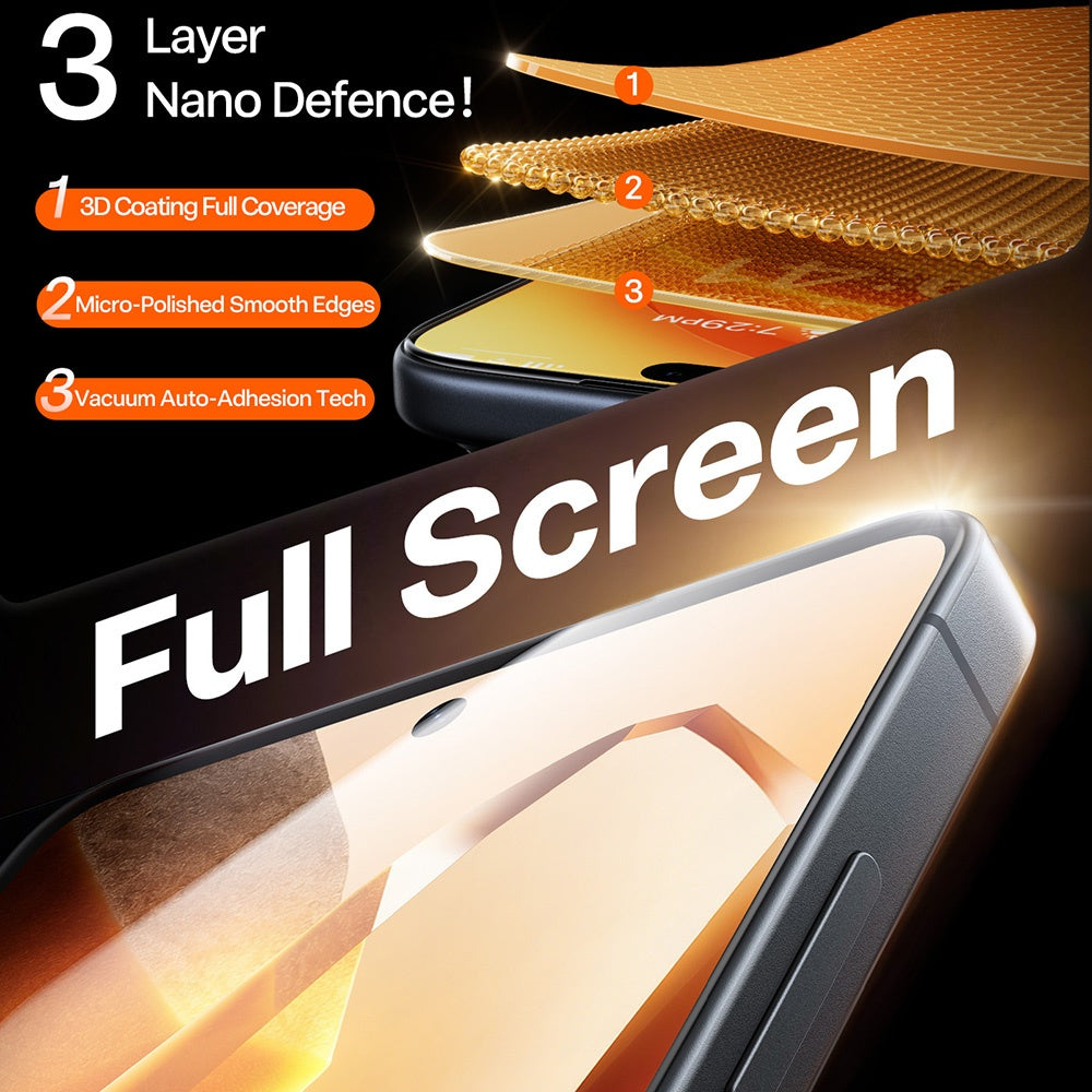 Torras GlassGo Install Master Screen Protector for Samsung Galaxy S26 Ultra S948, Tempered Glass, Full Glue, Transparent