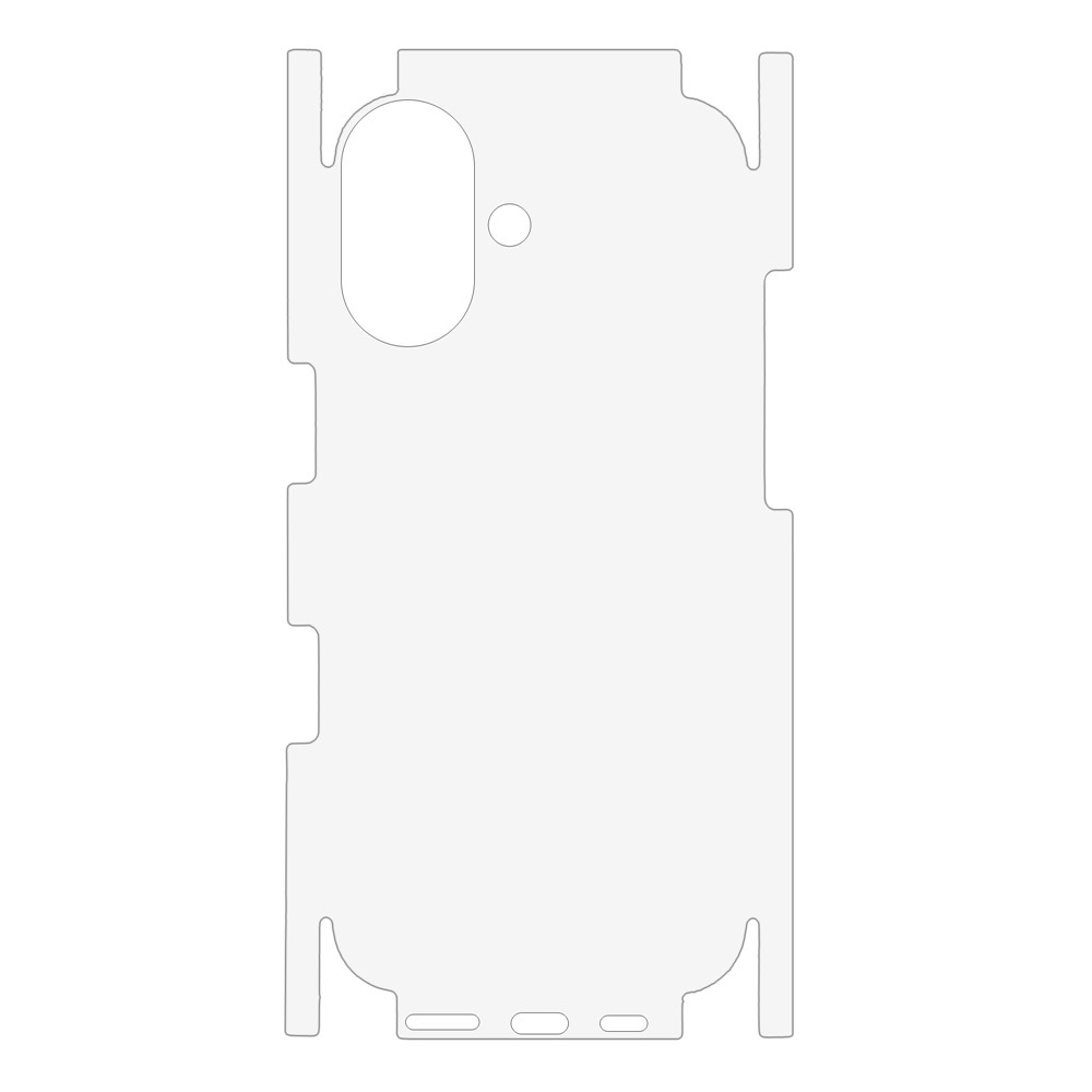 OEM zaščitna folija za zadnji del za Apple iPhone 17, plastika