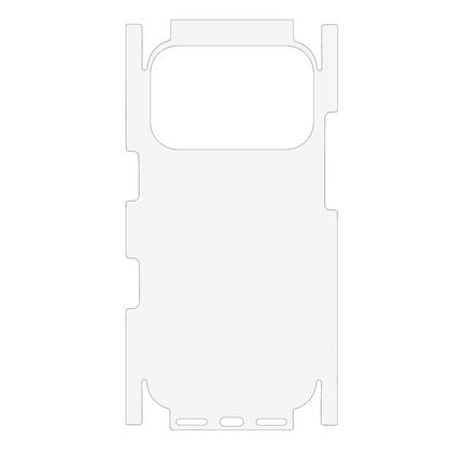 OEM zaščitna folija za zadnji del za Apple iPhone 17 Pro Max, plastika