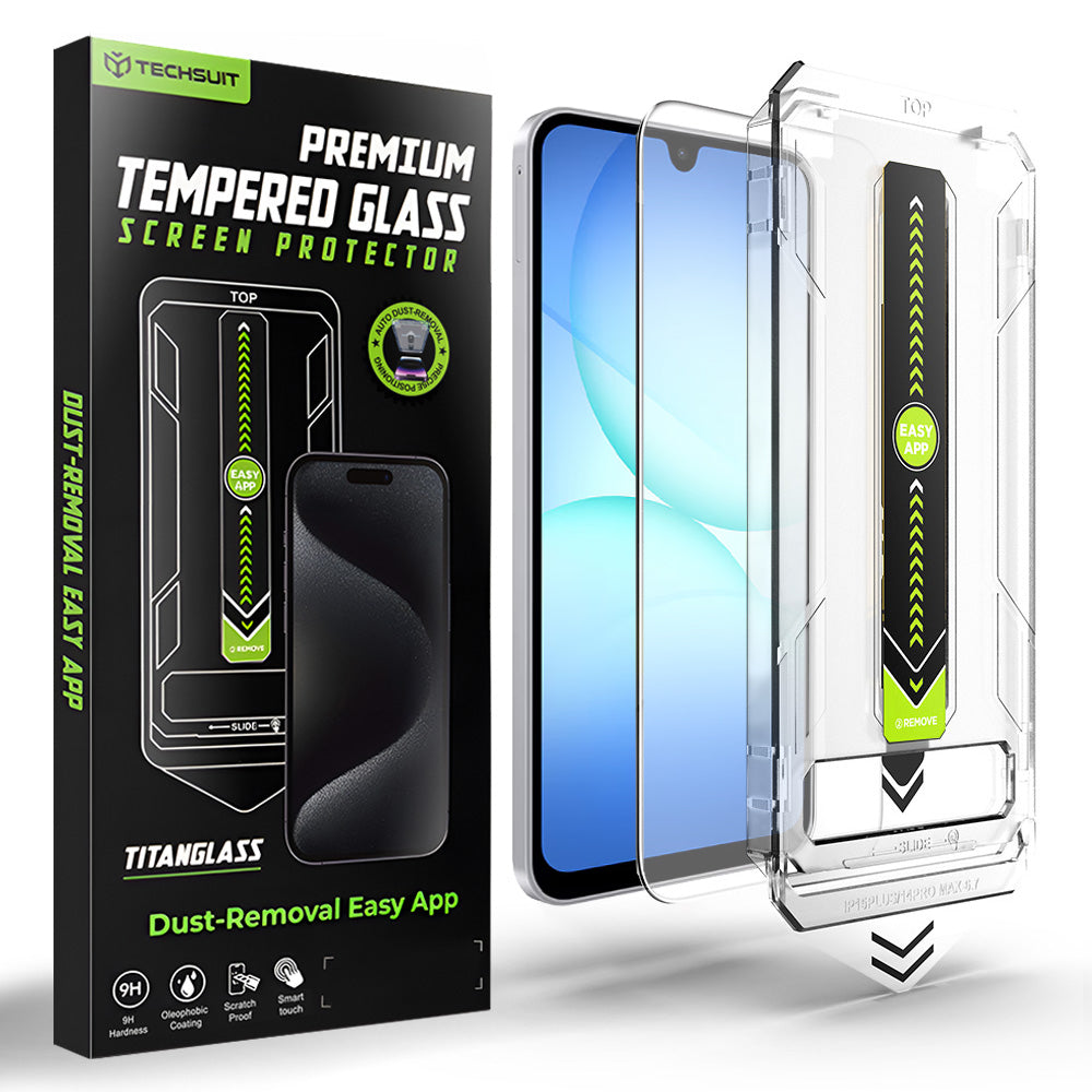Techsuit TitanGlass CrystalHD Screen Protector for Samsung Galaxy A17 5G / A16 5G A166 / A16 4G A165, Tempered Glass