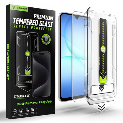 Techsuit TitanGlass CrystalHD Screen Protector for Samsung Galaxy A17 5G / A16 5G A166 / A16 4G A165, Tempered Glass