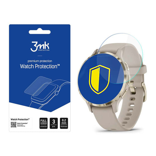 Zaščitna folija 3MK Arc za Garmin Venu 3S, komplet 3 kosi, plastika