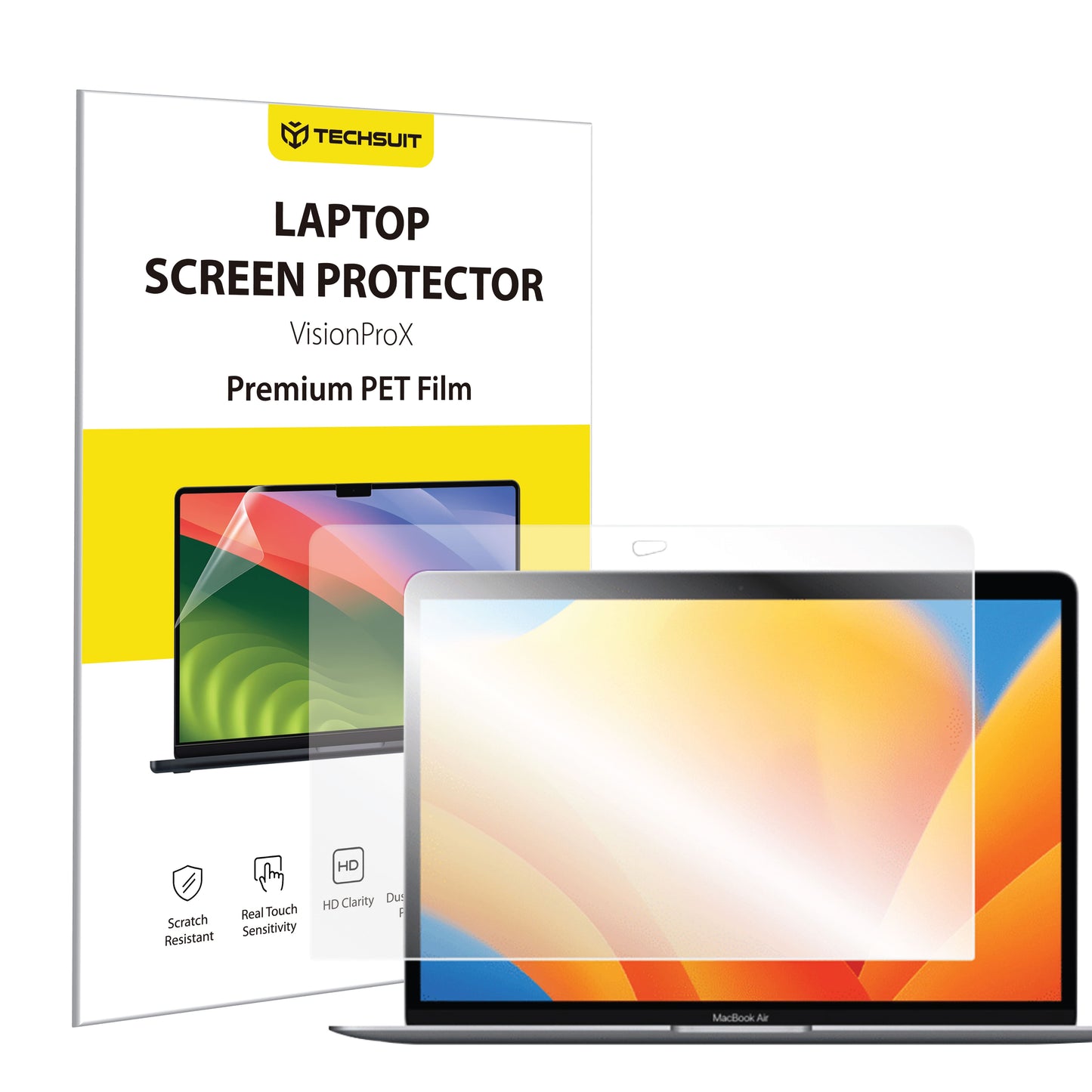 Zaščitna folija za zaslon Anti Blue Light Techsuit VisionProX za Apple MacBook Air 13inch (2020) / (2018) / (2017), Plastika