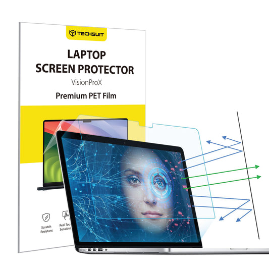Zaščitna folija za zaslon Anti Blue Light Techsuit VisionProX za Apple MacBook Air M3 13inch (2024), Plastika