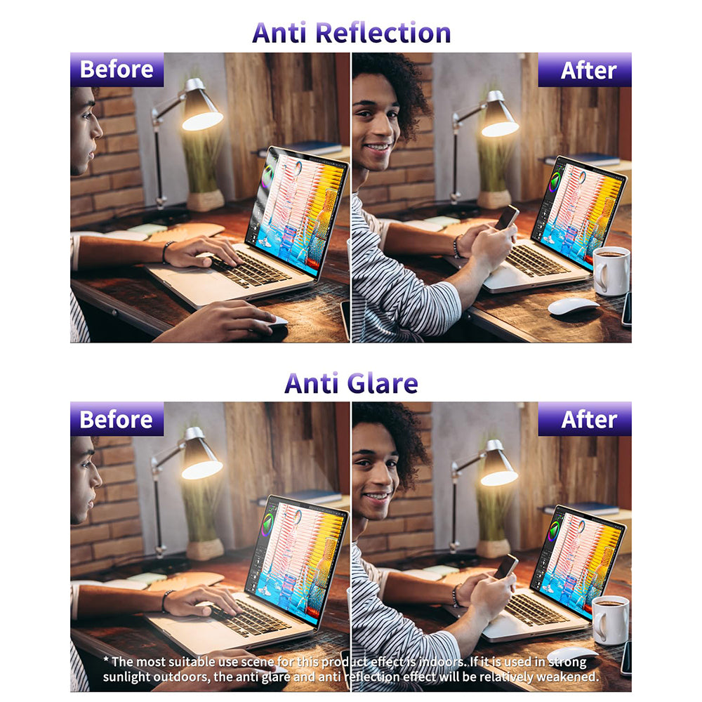 Zaščitna folija za zaslon Anti Blue Light Techsuit VisionProX za prenosnik 14inch, Plastika