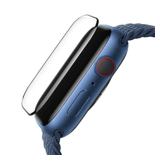 Zaščitna folija Blueo High Molecule za Apple Watch 44mm Series, kaljeno steklo, črna