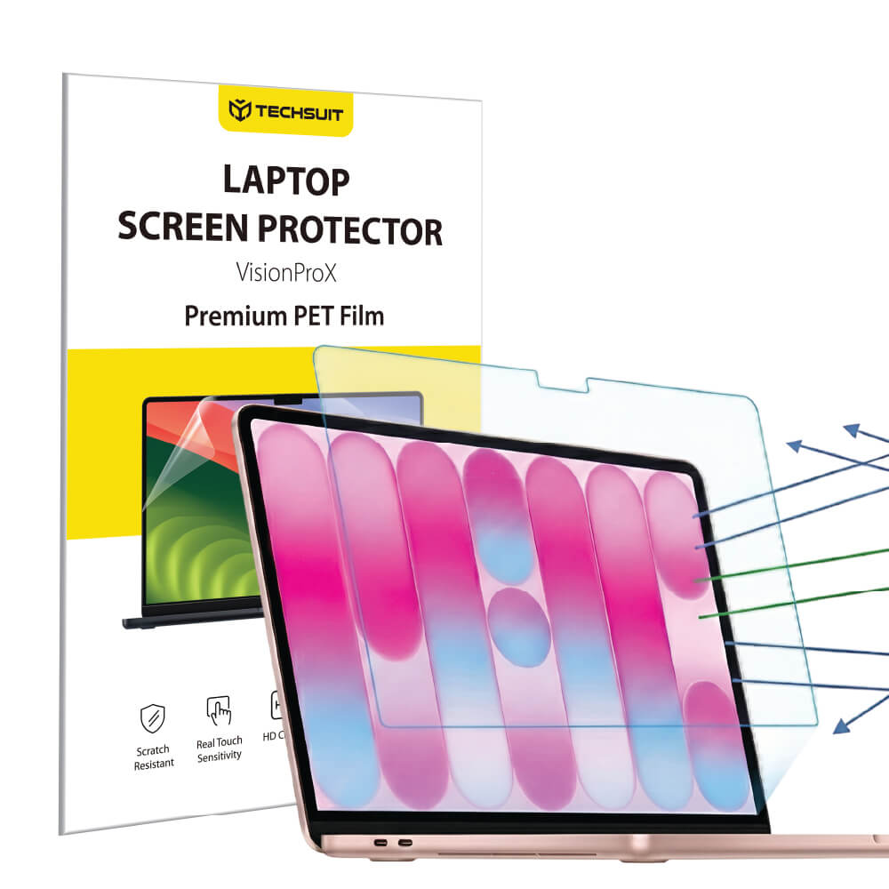 Zaščitna folija za zaslon proti modri svetlobi Techsuit VisionProX za Apple MacBook Neo 13-palčni, plastika