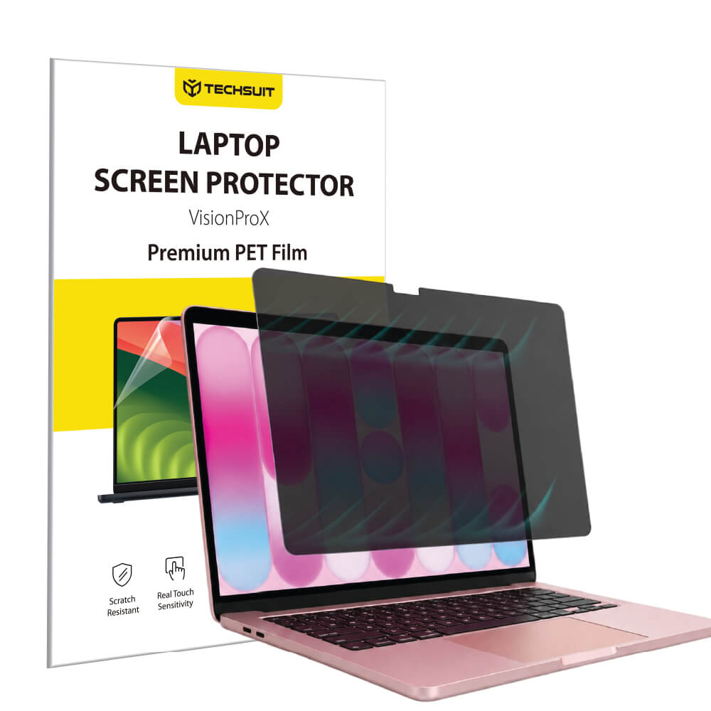 Zaščitna folija zaslona Privacy Techsuit VisionProX Magnetic za Apple MacBook Neo 13-palčni, plastika
