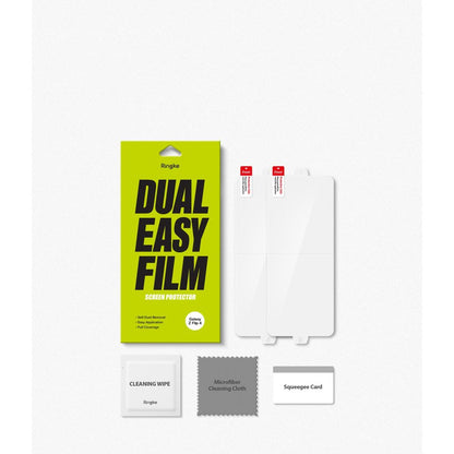 Zaščitna folija Ringke Dual Easy za notranji zaslon Samsung Galaxy Z Flip4 F721, Plastika, Komplet 2 kosa