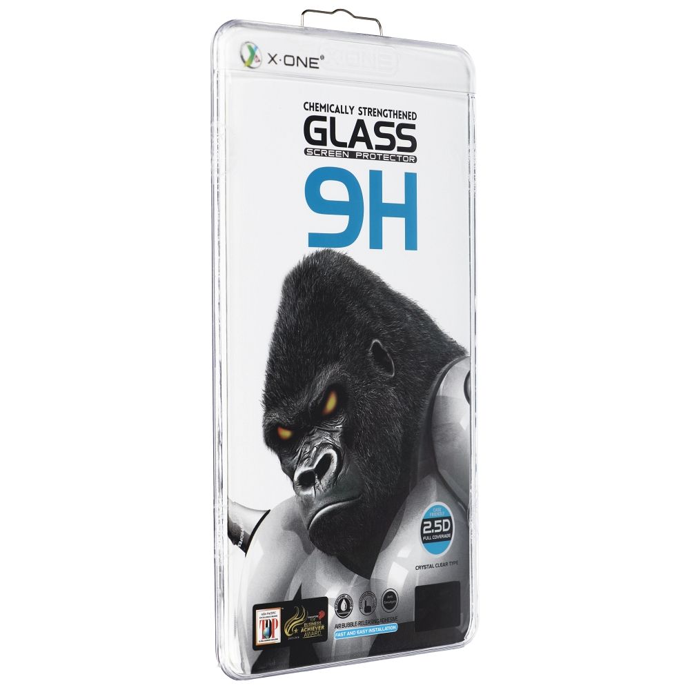Zaščitna folija zaslona X-One za Samsung Galaxy S23 Ultra S918, kaljeno steklo, polno lepilo, 3D, prijazno ohišju, črna