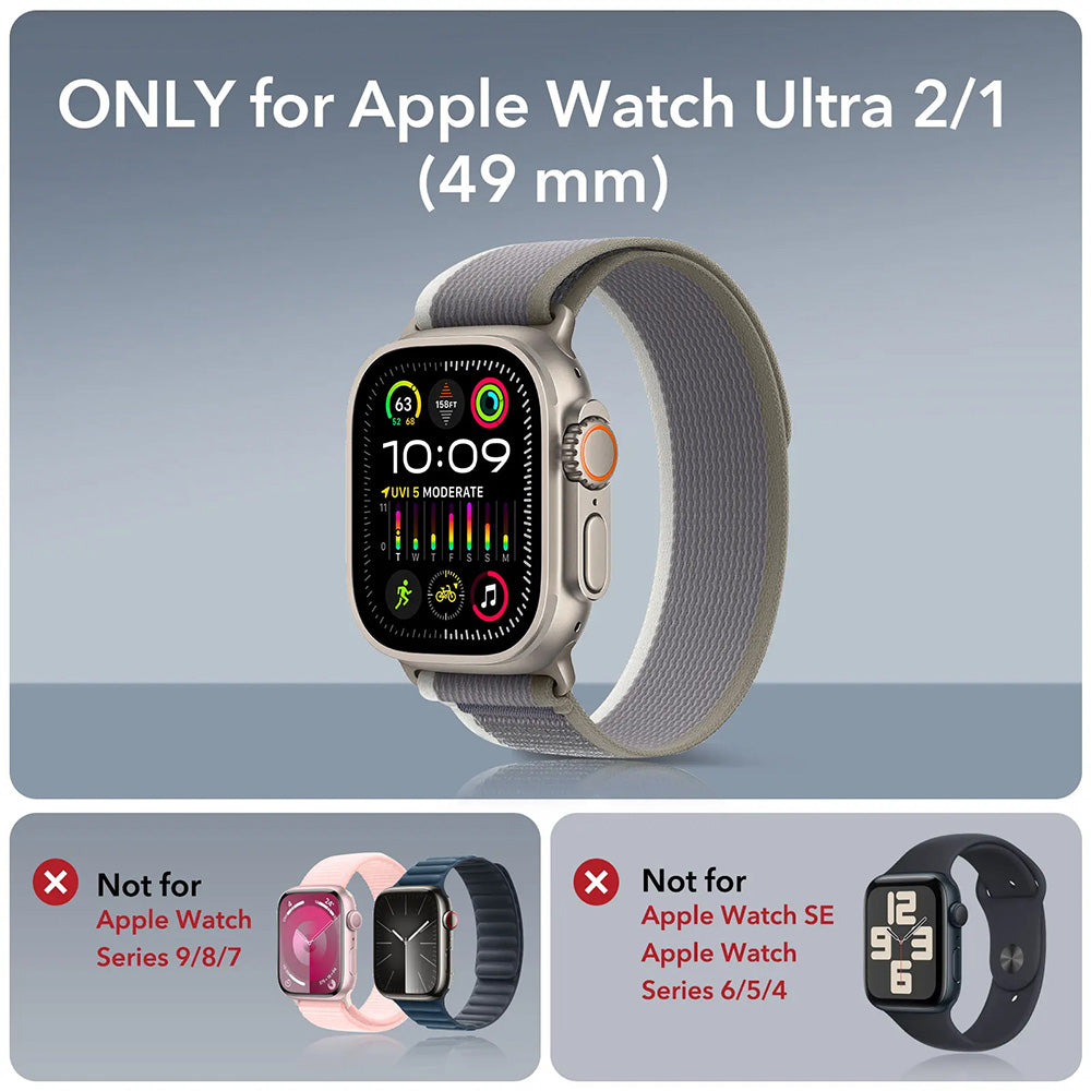 Zaščitna folija ESR Armorite za Apple Watch Ultra Series, Set 2 kosa, Kaljeno steklo, Bronasta