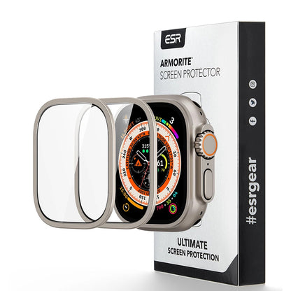 Zaščitna folija ESR Armorite za Apple Watch Ultra Series, Set 2 kosa, Kaljeno steklo, Bronasta