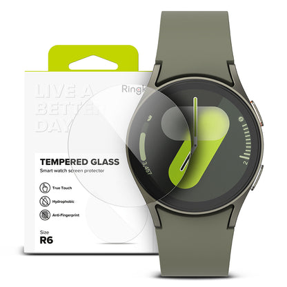 Ringke R6 Protective Film for Samsung Galaxy Watch7 44mm, Set of 4 Pieces, Tempered Glass