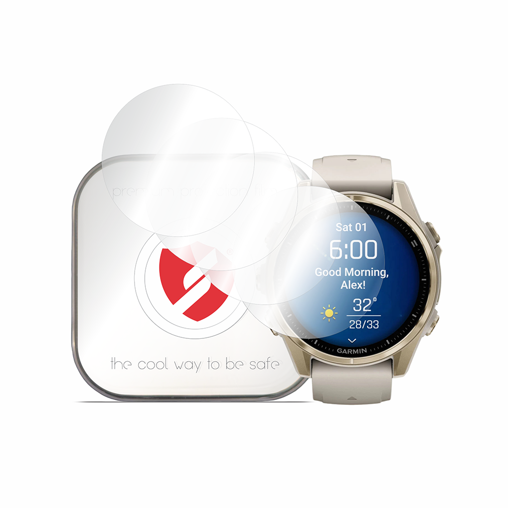 Zaščitna folija Smart Protection Premium Classic za Garmin Fenix 8 43mm, komplet 4 kosi, plastika