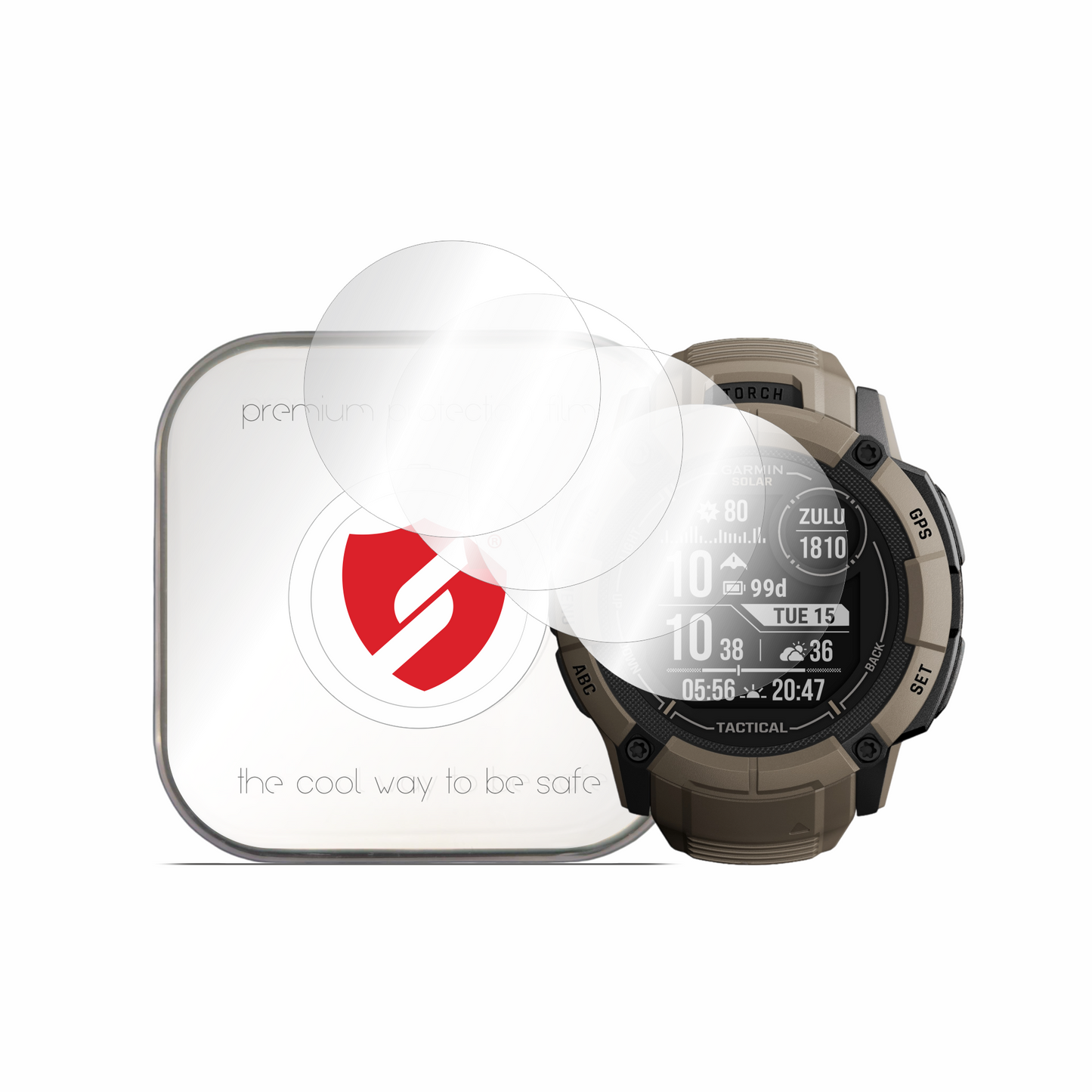 Zaščitna folija Smart Protection Premium Classic za Garmin Instinct 2X Solar, komplet 4 kosi, plastika