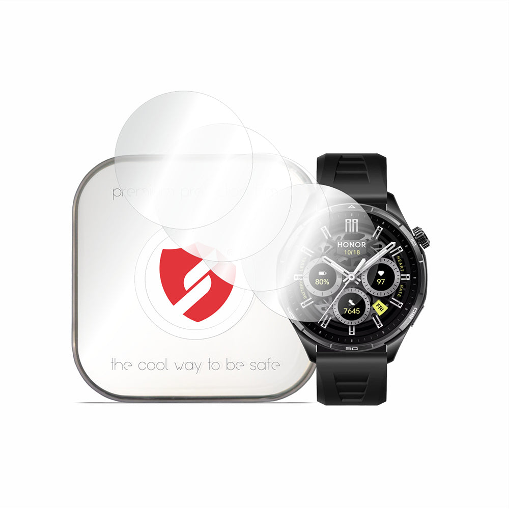 Smart Protection Premium Classic Protective Film for Honor Watch 6, Plastic, Set of 4 pieces