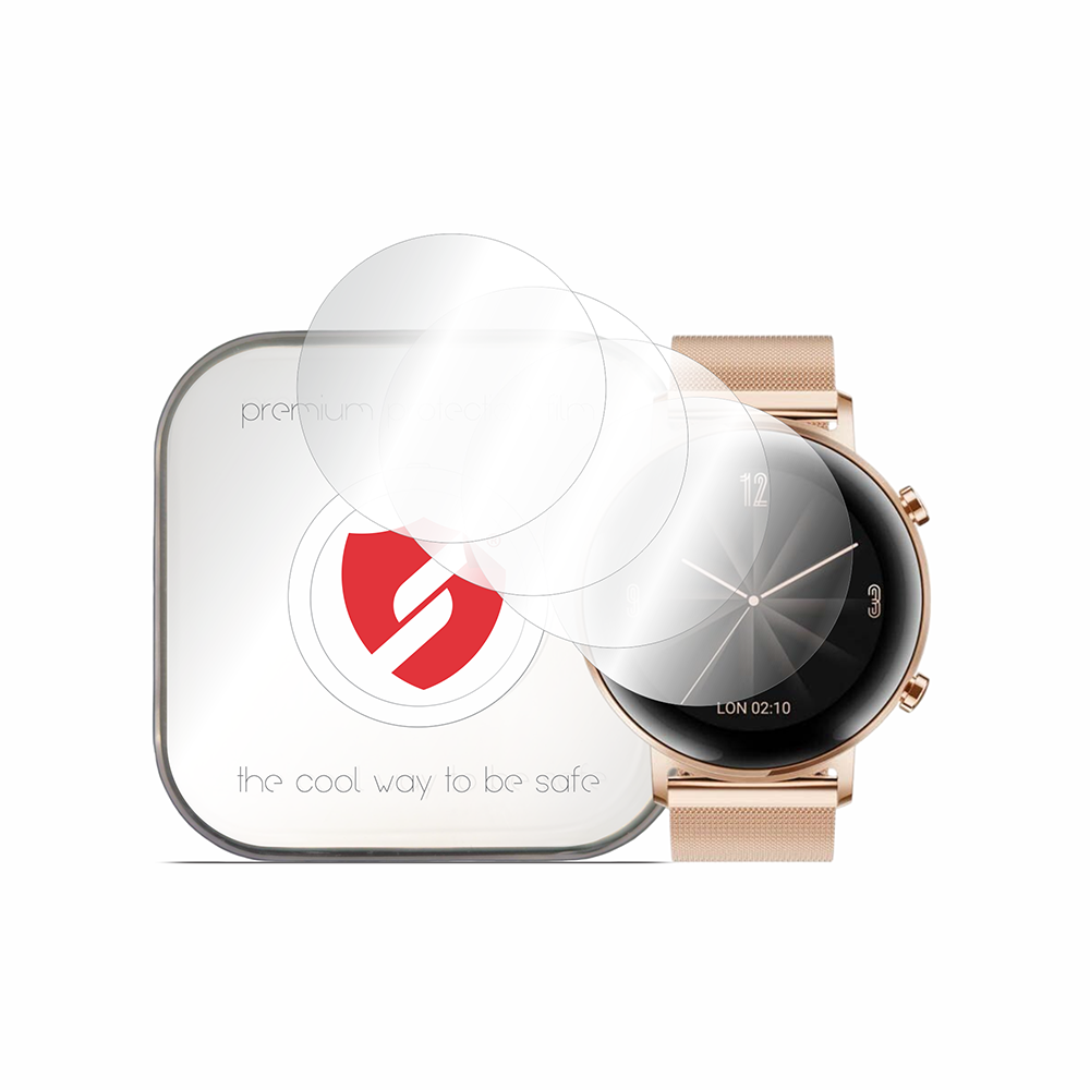 Smart Protection Premium Classic Screen Protector Film for Huawei Watch GT 2 42mm, Set of 4 pieces, Plastic
