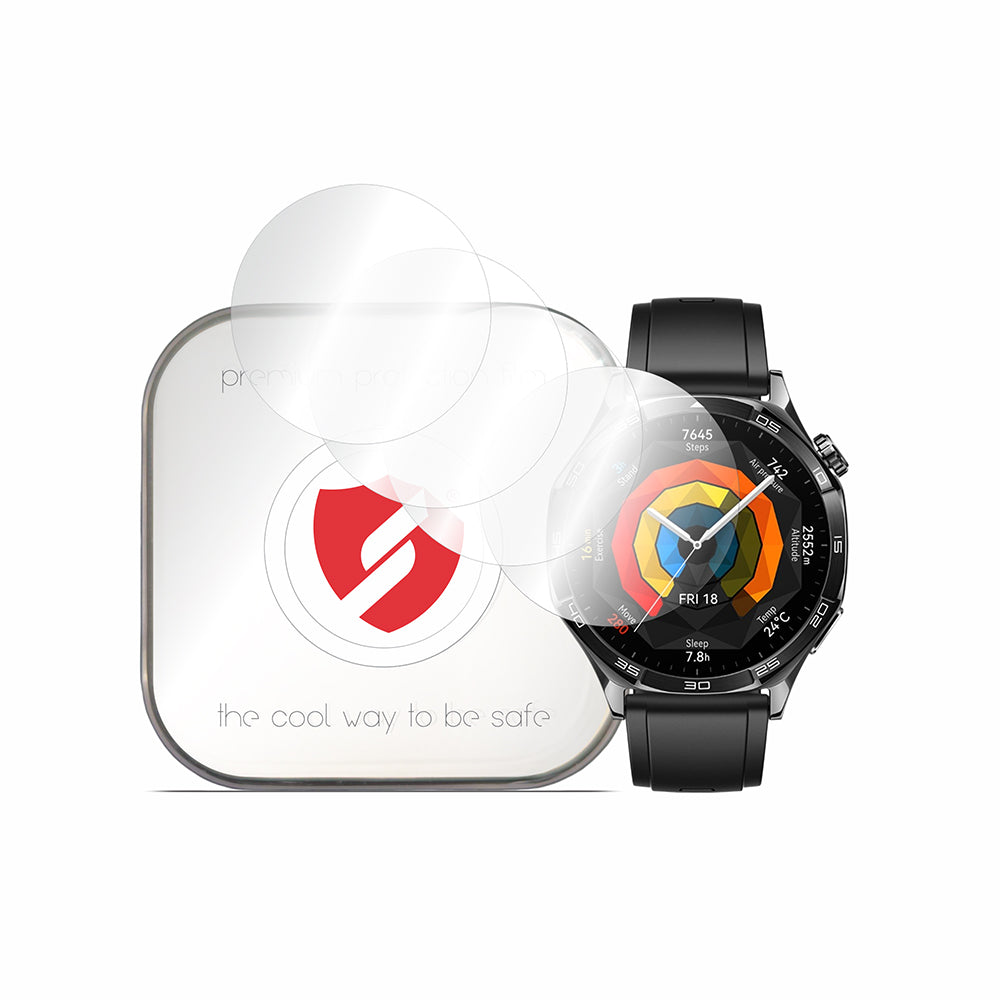 Zaščitna folija Smart Protection Premium Classic za Huawei Watch GT 5 46mm, komplet 4 kosi, plastika