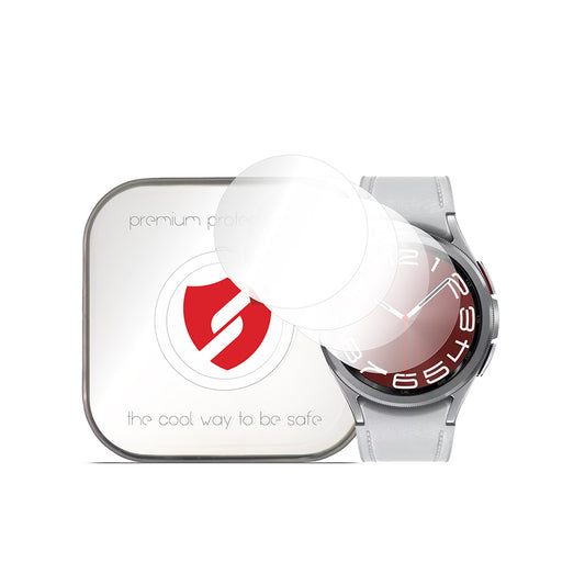 Smart Protection Premium Classic Screen Protector Film for Samsung Galaxy Watch6 Classic 43mm, Set of 4 pieces, Plastic
