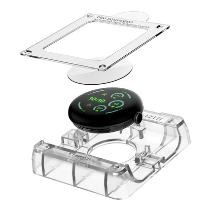 Zaščitna folija Spigen Elite Shield EZ FIT za Google Pixel Watch 41mm Series, komplet 2 kosa, kaljeno steklo, prozorna AFL08524