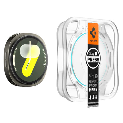 Zaščitna folija Spigen GlastR EZ FIT za Samsung Galaxy Watch8 40mm, Set 2 kosa, Kaljeno steklo AGL09876