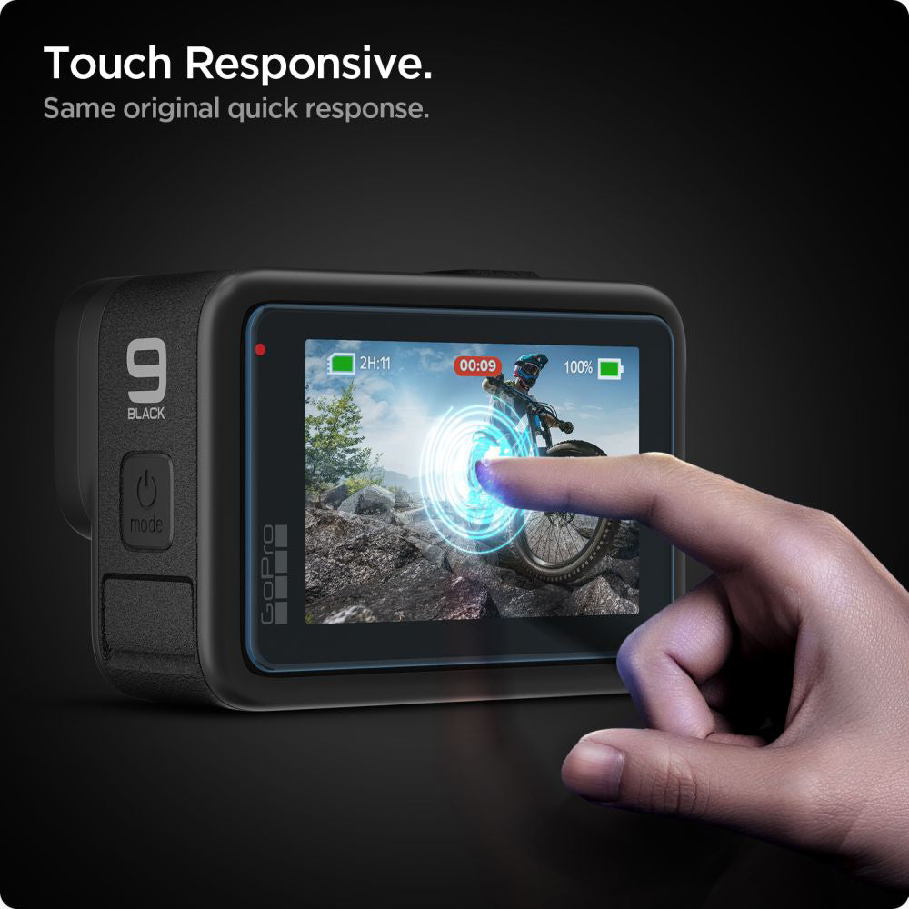 Zaščitna folija za zaslon in lečo Spigen GlastR Slim za GoPro Hero 12 / 9 / 10 / 11, Kaljeno steklo, Set 6 kosov AGL03045