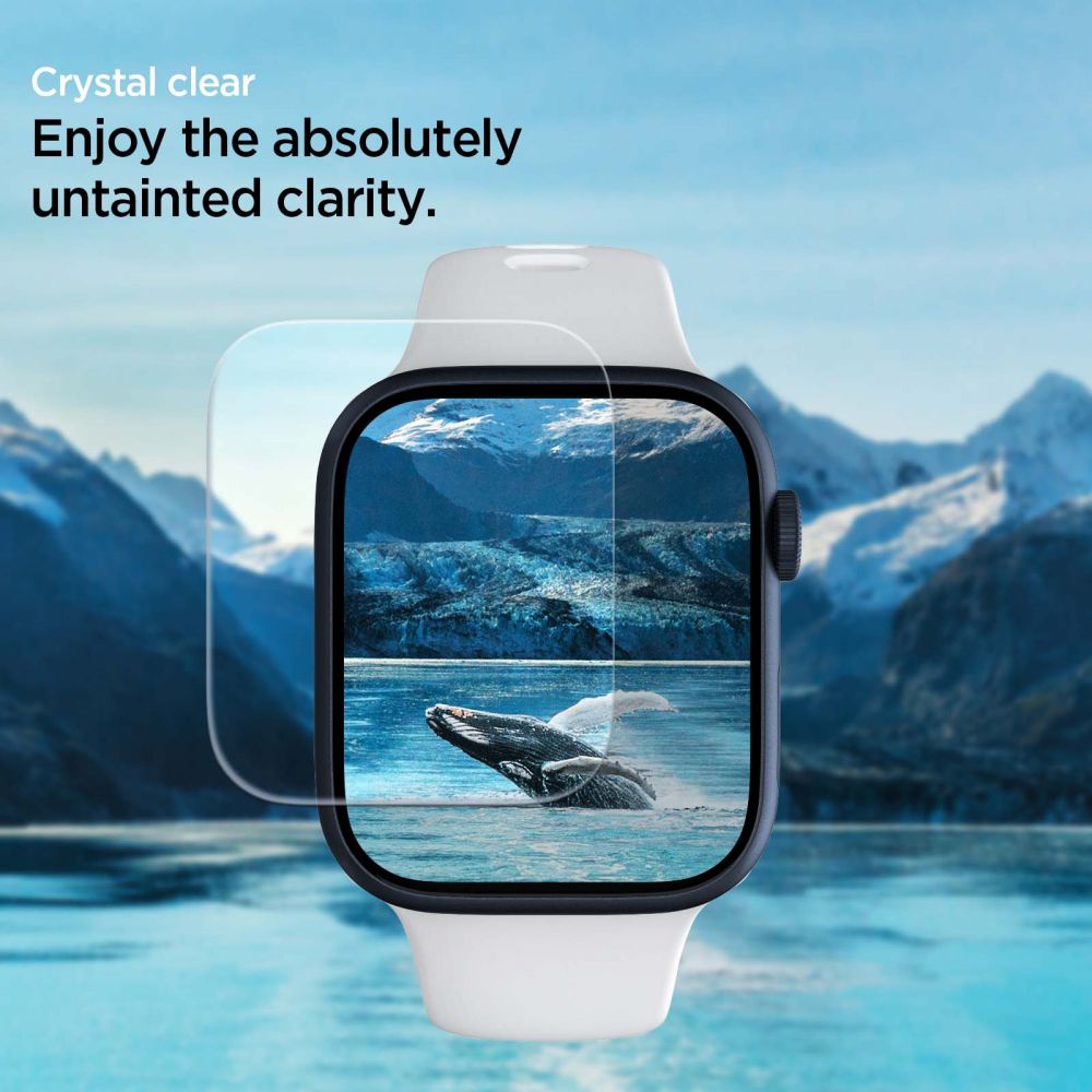 Zaščitna folija Spigen Neo Flex za Apple Watch 45mm / 44mm / 42mm Series, Set 3 kosi, Plastika AFL04049