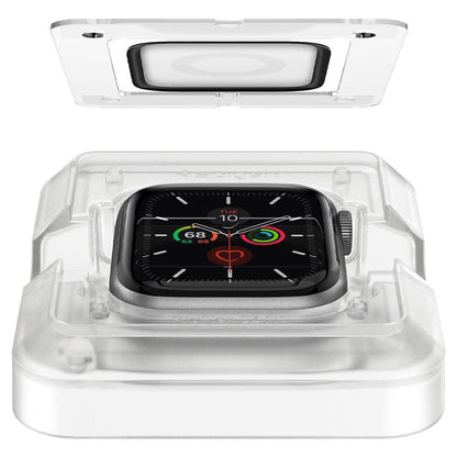 Zaščitna folija Spigen ProFlex EZ FIT za Apple Watch 44mm Series, Set 2 kosa, Fleksibilno steklo, Črna