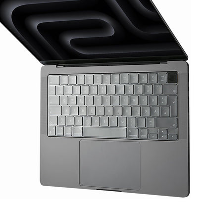 Techsuit PureTypeX Keyboard Protection Case for Apple MacBook Pro 14 / Air 13 / Air 15 Series, Transparent
