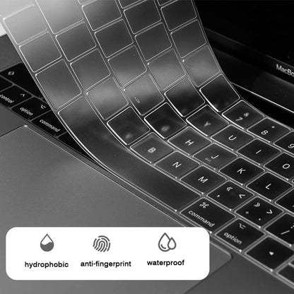 Techsuit PureTypeX Keyboard Protection Case for Apple MacBook Pro 14 / Air 13 / Air 15 Series, Transparent