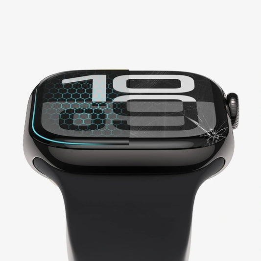 Zaščitna folija Tech-Protect Flex+ za Apple Watch 46mm Series, Set 2 kosa, Fleksibilno steklo, Črna