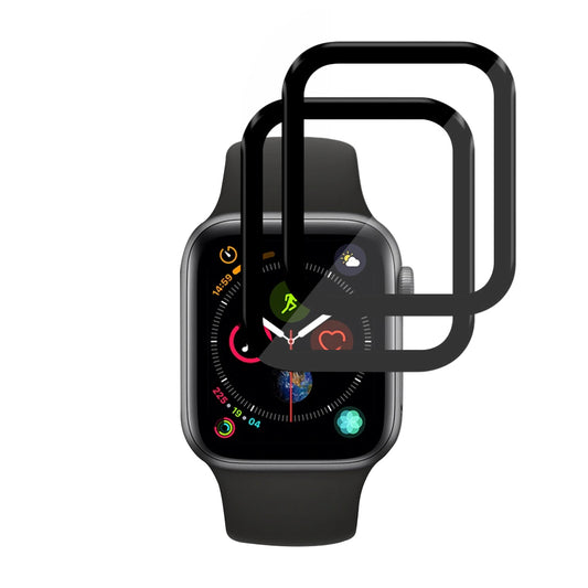 Zaščitna folija Techsuit Nano Flex za Apple Watch 40mm Series, Set 2 kosa, Plastika, Črna