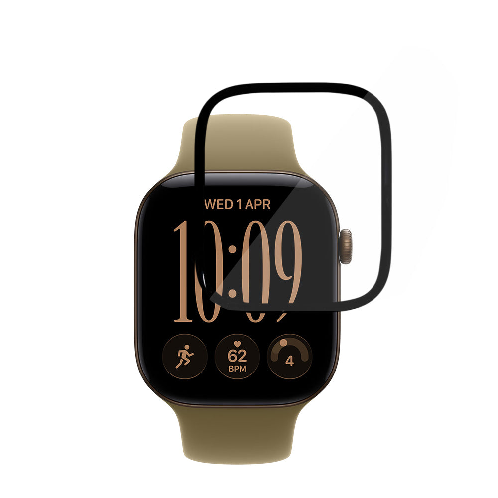 Techsuit Nano Flex zaščitna folija za Apple Watch Series 12 42 mm, plastika, komplet 2 kosov, črna