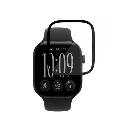 Zaščitna folija Techsuit Nano Flex za Apple Watch Series 12 46mm, komplet 2 kosa, plastika, črna
