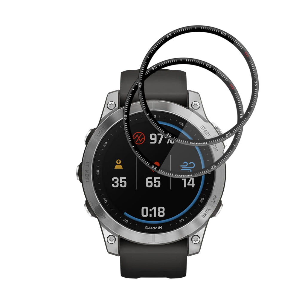 Zaščitna folija Techsuit Nano Flex za Garmin Fenix 7, Set 2 kosa, Plastika, Črna