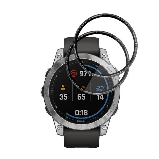 Zaščitna folija Techsuit Nano Flex za Garmin Fenix 7, Set 2 kosa, Plastika, Črna