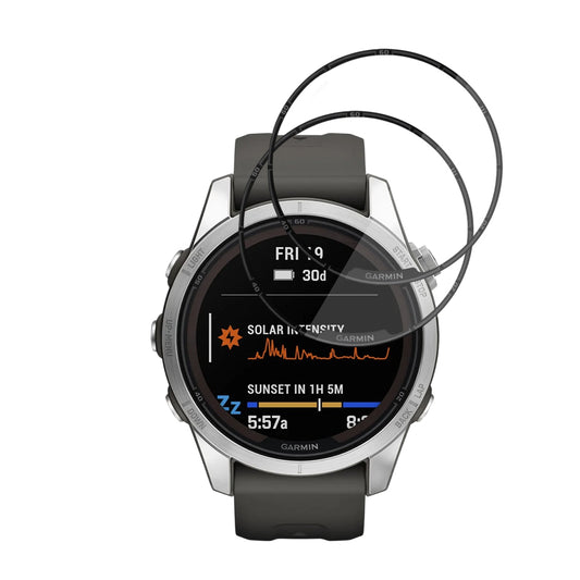 Zaščitna folija Techsuit Nano Flex za Garmin Fenix 7S Pro Solar, Set 2 kosa, Plastika, Črna