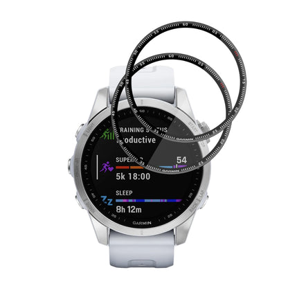 Zaščitna folija Techsuit Nano Flex za Garmin Fenix 7S, Set 2 kosa, Plastika, Črna