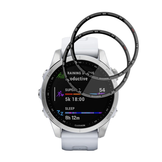 Zaščitna folija Techsuit Nano Flex za Garmin Fenix 7S, Set 2 kosa, Plastika, Črna
