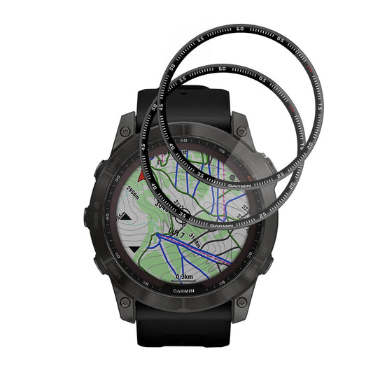 Zaščitna folija Techsuit Nano Flex za Garmin Fenix 7X, Set 2 kosa, Plastika, Črna