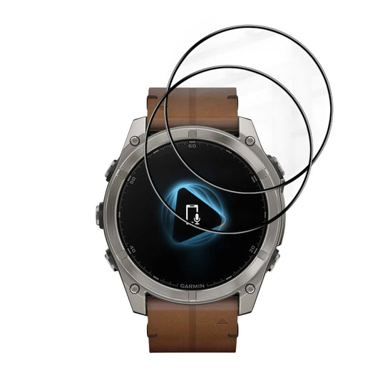 Zaščitna folija Techsuit Nano Flex za Garmin Fenix 8 Pro 51mm / 8 51mm, Set 2 kosa, Plastika, Črna