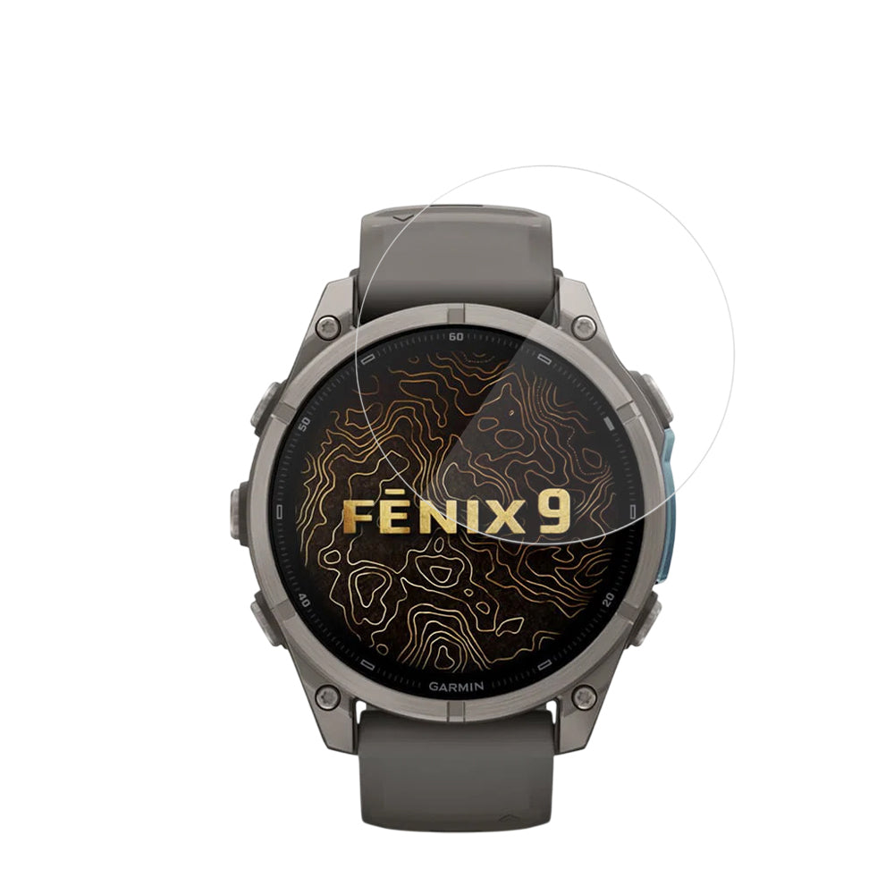 Techsuit Nano Flex Protective Film for Garmin Fenix 9 Pro 51mm / Fenix 9 51mm, Set of 2 pieces, Plastic, Black