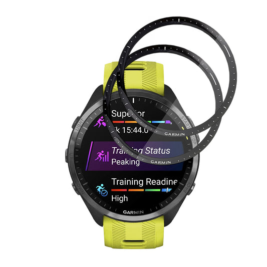 Zaščitna folija Techsuit Nano Flex za Garmin Forerunner 965, Set 2 kosa, Plastika, Črna