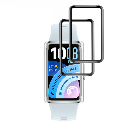 Zaščitna folija Techsuit Nano Flex za Huawei Band 11 Pro, Set 2 kosa, Plastika, Črna